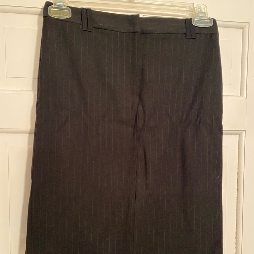 BCBGMaxAzria Black Pinstriped Skirt